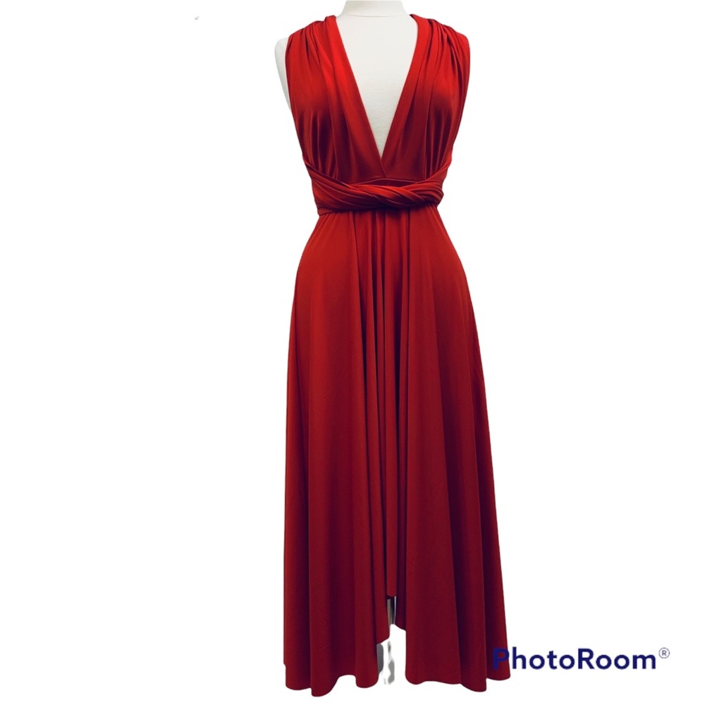 Victoria’s Secret Moda International Convertible Infinity Backless Deep V Dress